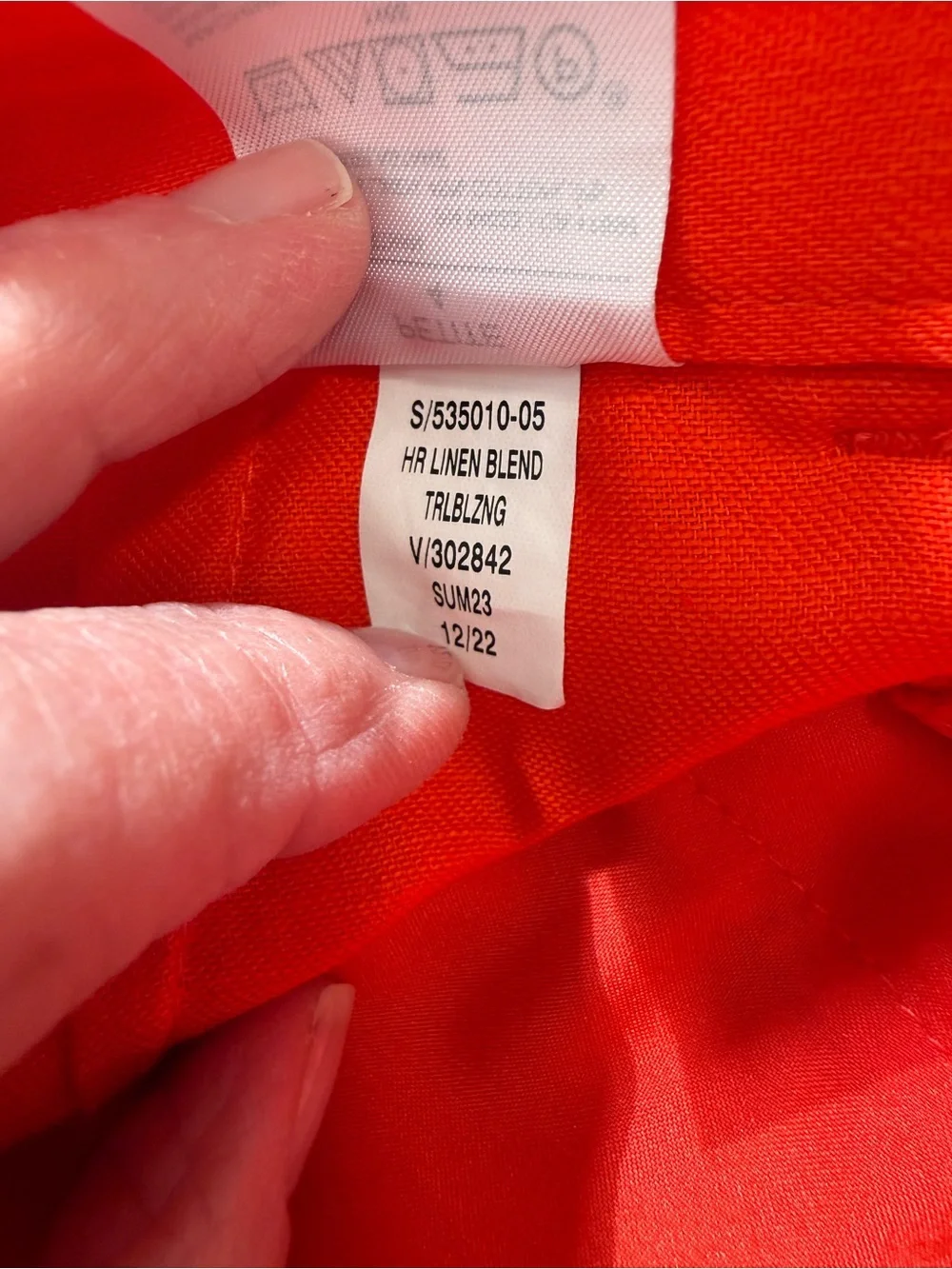 Banana Republic Factory Trailblazing Orange High-Rise Wide-Leg Linen Pants 4P